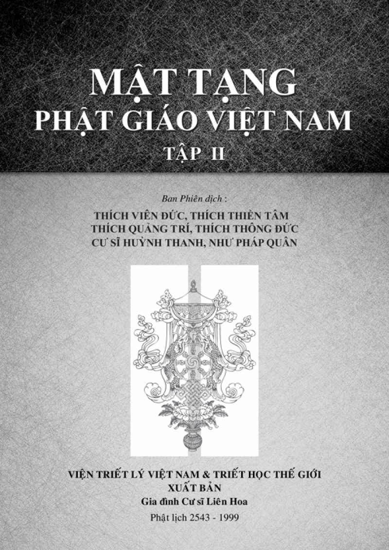 MẬT TẠNG PHẬT GIÁO VIỆT NAM - TẬP 2